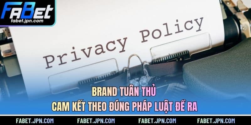 Brand tuân thủ cam kết theo đúng pháp luật đề ra